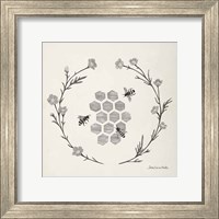 Framed Happy to Bee Home III Neutral