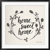 Framed Happy to Bee Home I Words Neutral