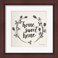 Framed Happy to Bee Home I Words Neutral