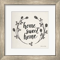 Framed Happy to Bee Home I Words Neutral