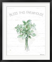 Framed Farmhouse Cotton VI Sage
