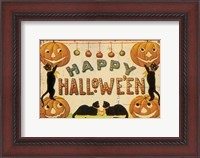 Framed Halloween Nostalgia Happy Halloween