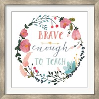 Framed Harriet Floral Teacher Inspiration II