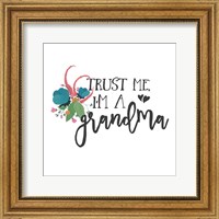 Framed Harriet Floral Grandma Inspiration I