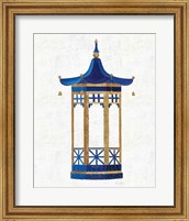 Framed Flora Chinoiserie VII Textured