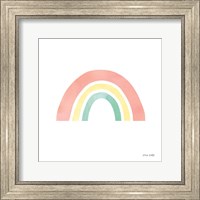 Framed Pastel Rainbow I