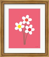 Framed Daisies I