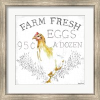 Framed Farm Fresh enamel