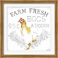 Framed Farm Fresh enamel