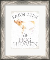 Framed Farm Life burlap