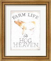 Framed Farm Life burlap