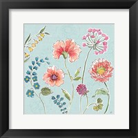 Framed Gypsy Meadow II Blue