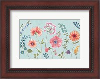 Framed Gypsy Meadow I Blue