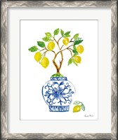 Framed Lemon Chinoiserie II