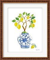 Framed Lemon Chinoiserie II