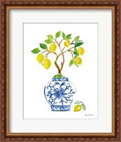 Framed Lemon Chinoiserie II