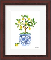 Framed Lemon Chinoiserie I