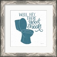 Framed 'Turkish Tile Bathroom Puns III' border=