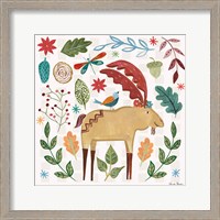 Framed Whimsical Woodland IV