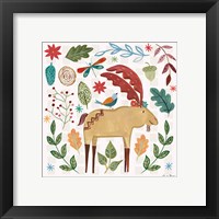 Framed 'Whimsical Woodland IV' border=