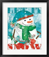 Snowy Fun II Framed Print