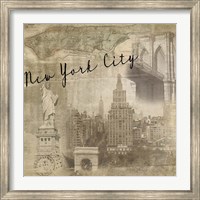 Framed New York Vintage