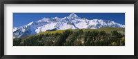 Framed Low Angle View Of Snowcapped Mountains, Rocky Mountains, Colorado