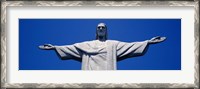 Framed Low Angle View Of The Christ The Redeemer Statue, Rio De Janeiro, Brazil