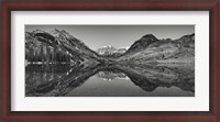 Framed Reflection Of Mountains In A Lake, Maroon Bells, Aspen, Colorado