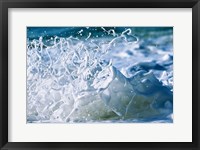 Framed Foam Splashes In The Sea