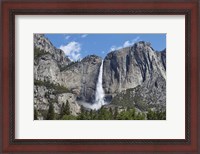 Framed View Of Yosemite Falls In Spring, Yosemite National Park, California