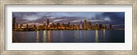 Framed City At The Waterfront, Lake Michigan, Illinois