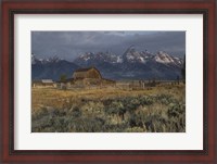 Framed Barn In Grand Teton National Park, Wyoming