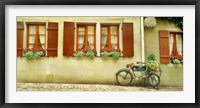 Framed Bicycle Outside A House, Bavaria, Germany