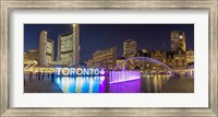 Framed Nathan Phillips Square At Night Toronto, Canada