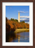 Framed Reflection Of Monument On The Water, The Washington Monument, Washington DC
