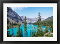 Framed Scenic Mountainous Landscape Of Banff National Park, Alberta, Canada