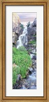 Framed View Of Waterfall Comes Into Rocky River, Broken Falls, Wyoming