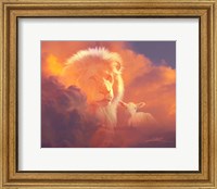 Framed Lion And Lamb