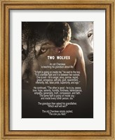Framed Two Wolves