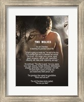 Framed Two Wolves