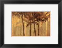 Framed Sunset Palms III