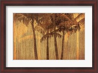 Framed Sunset Palms III