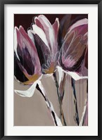 Aubergine Splendor I Framed Print