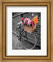 Framed Basket of Flowers II
