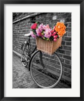 Framed Basket of Flowers II