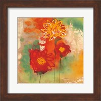 Framed Sunflowers I