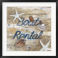 Boat Rental Framed Print