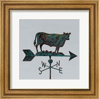 Framed Rural Relic Cow