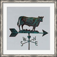 Framed Rural Relic Cow